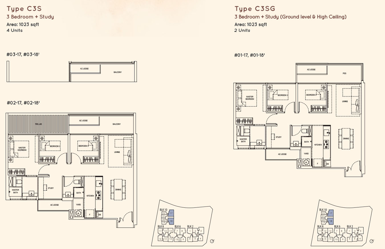 Kandis Residence Typical Units and Floor Plans